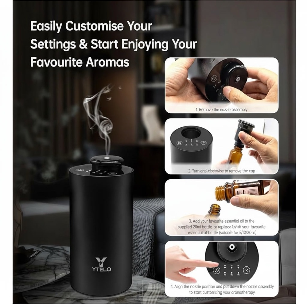 Black Aroma Diffuser - Picture 3 of 9